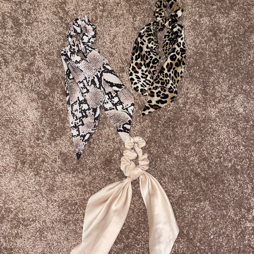 3 Pc. Scrunchies with “tails”